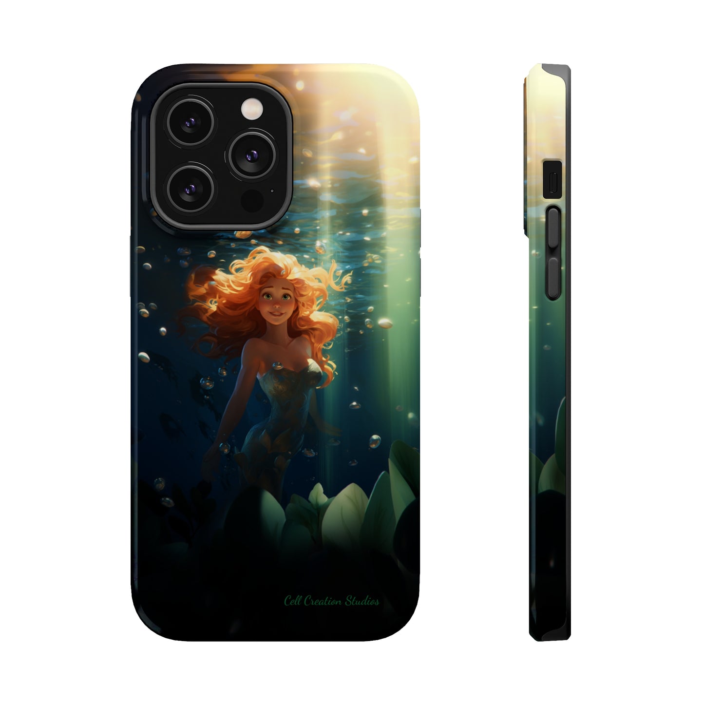 Dive into Enchantment with Our "Ariel Little Mermaid" Phone Case -MagSafe Tough Cases