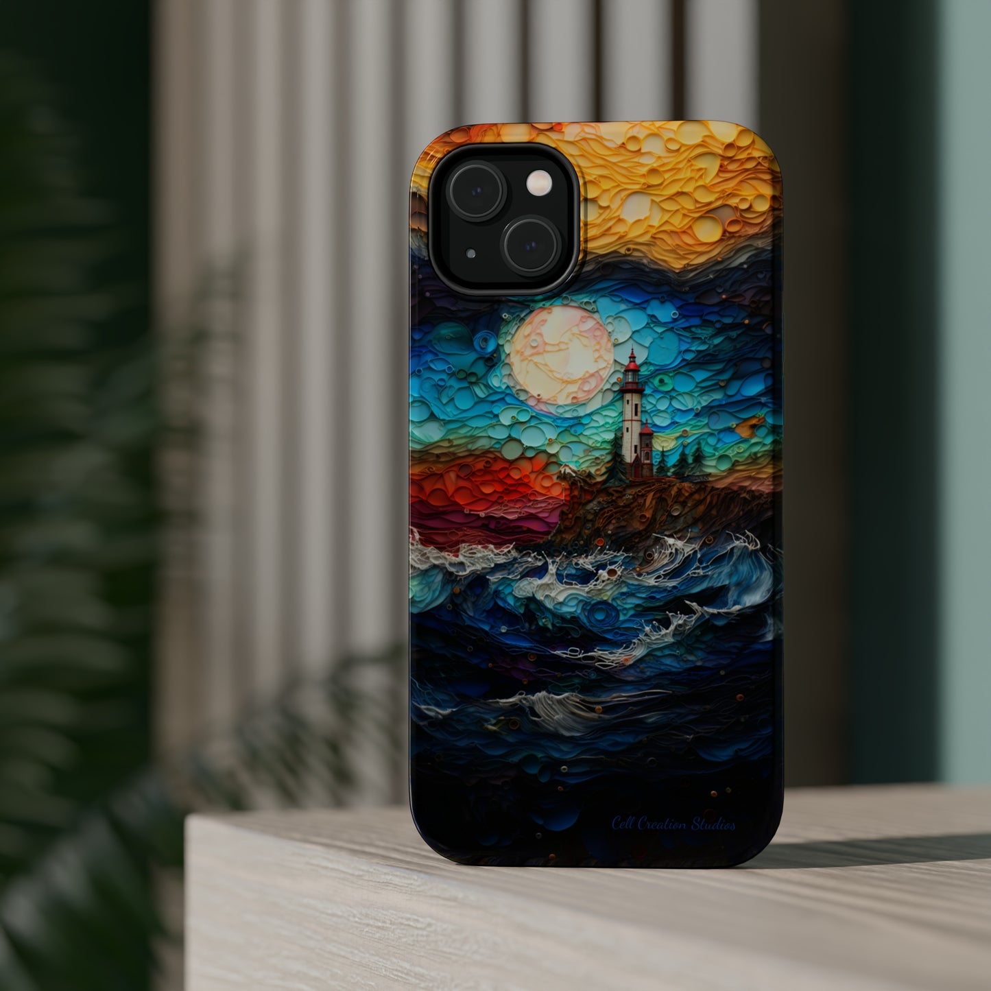 "Coastal Canvas Guardian" -MagSafe Tough iPhone Cases