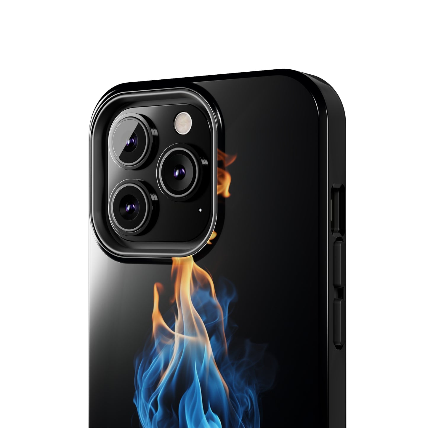 "Elegant Blue and Orange Flame" Phone Case: Ignite Your Style -Tough Phone Cases