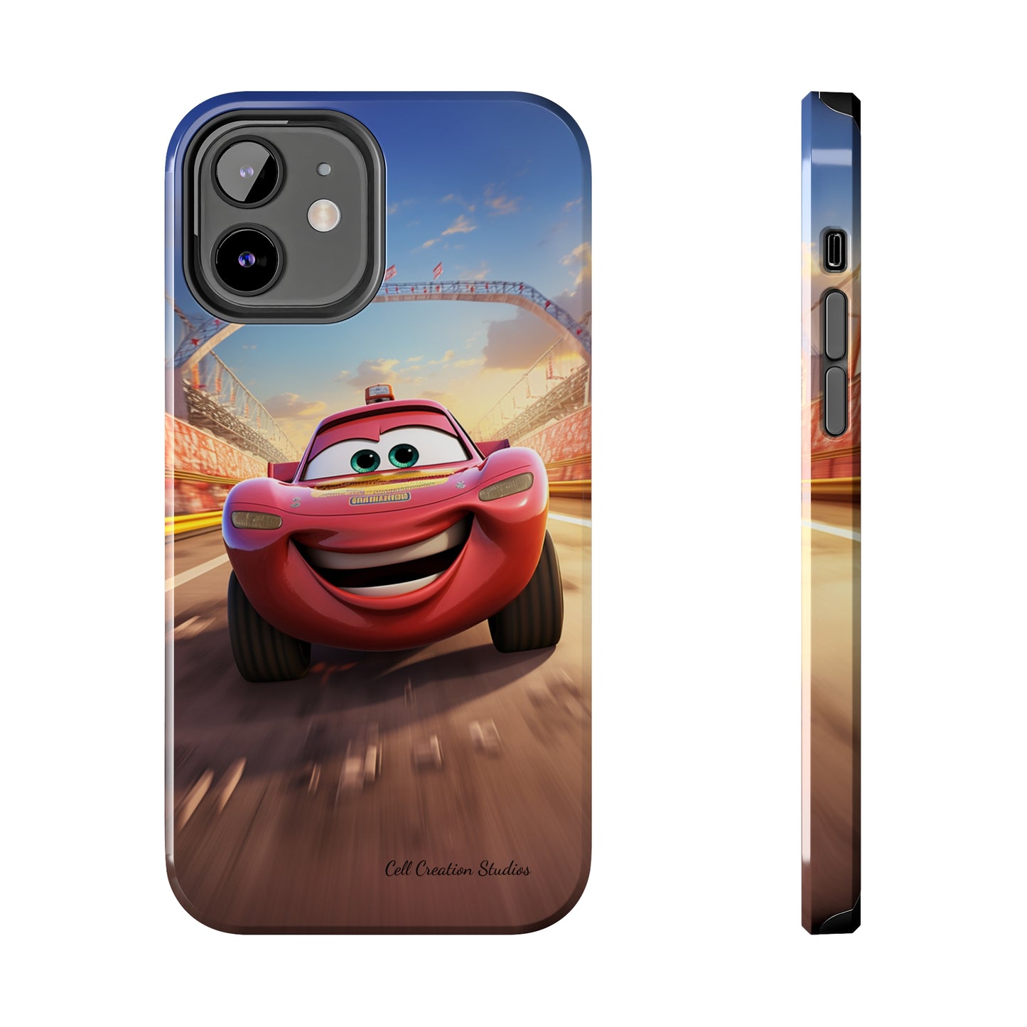 The "Smiling Red Racer" Phone Case -Tough Phone Cases