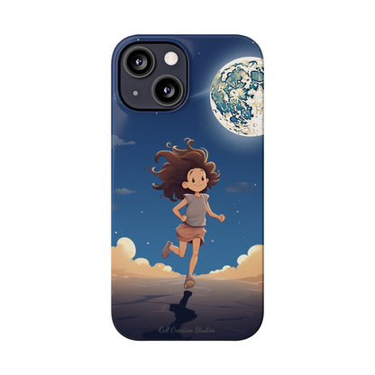 Introducing the "Moonlit Runner" Cell Phone Case – Embrace Adventure with a Captivating Moonlit Design -Slim Phone Cases