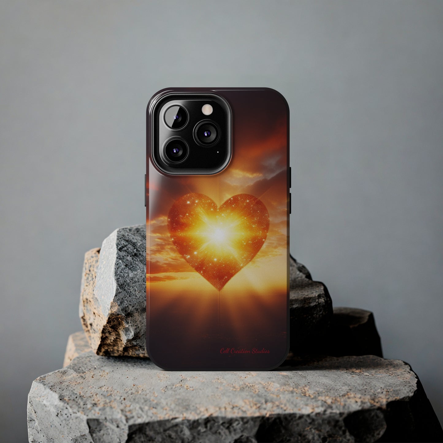 Introducing the "Sunlit Heart" Cell Phone Case – Embrace Love and Radiance -Tough Phone Cases