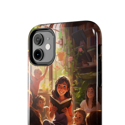 Introducing the "Inspiring Teacher's Tale" Cell Phone Case – Capture the Joy of Storytime -Tough Phone Cases