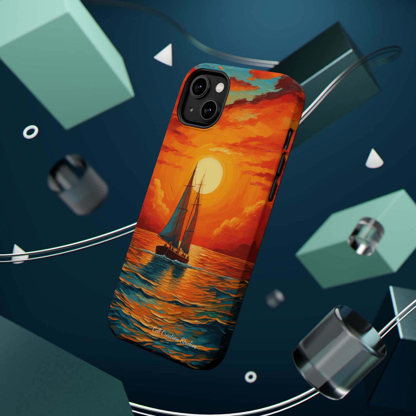 "Sailboat Sunset" - MagSafe Tough iPhone Cases