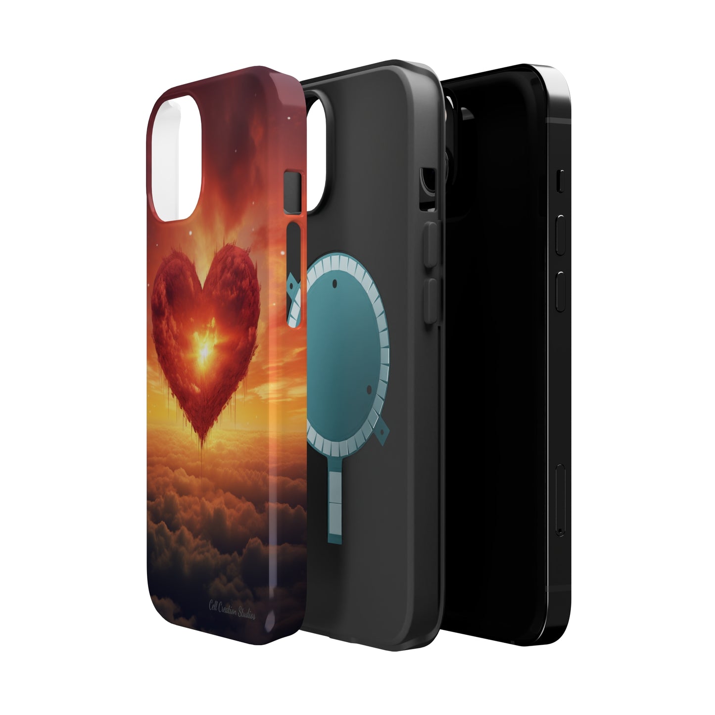 Introducing the "Sky-Heart Radiance" Cell Phone Case – Carry Love's Glow Everywhere You Go -MagSafe Tough Cases