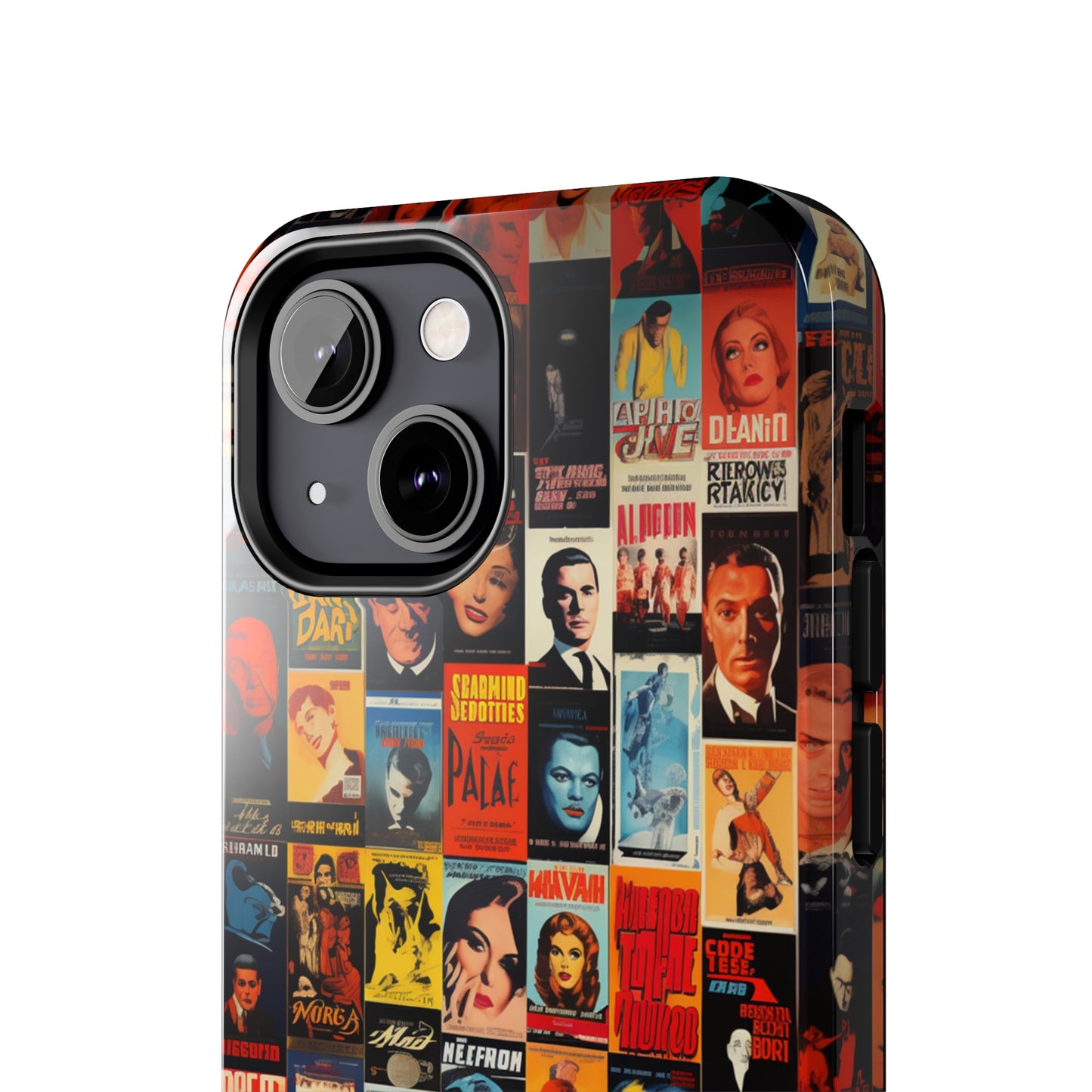 Introducing the "Vintage Movie Poster Collage" Cell Phone Case – Timeless Hollywood Charm -Tough Phone Cases