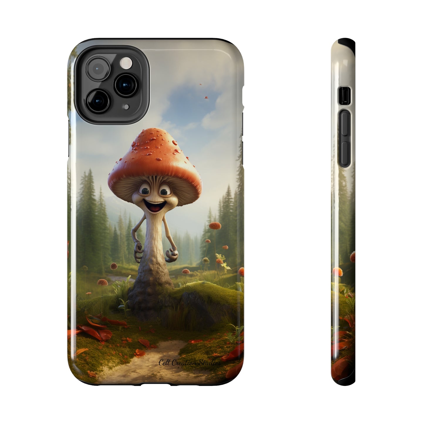 Introducing the "Smiling Mushroom" Cell Phone Case – Spread Joy with Every Glance! -Tough Phone Cases