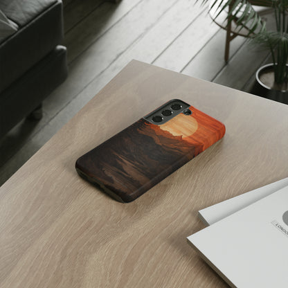 The "Sunset Mountains" Phone Case -Tough Cases