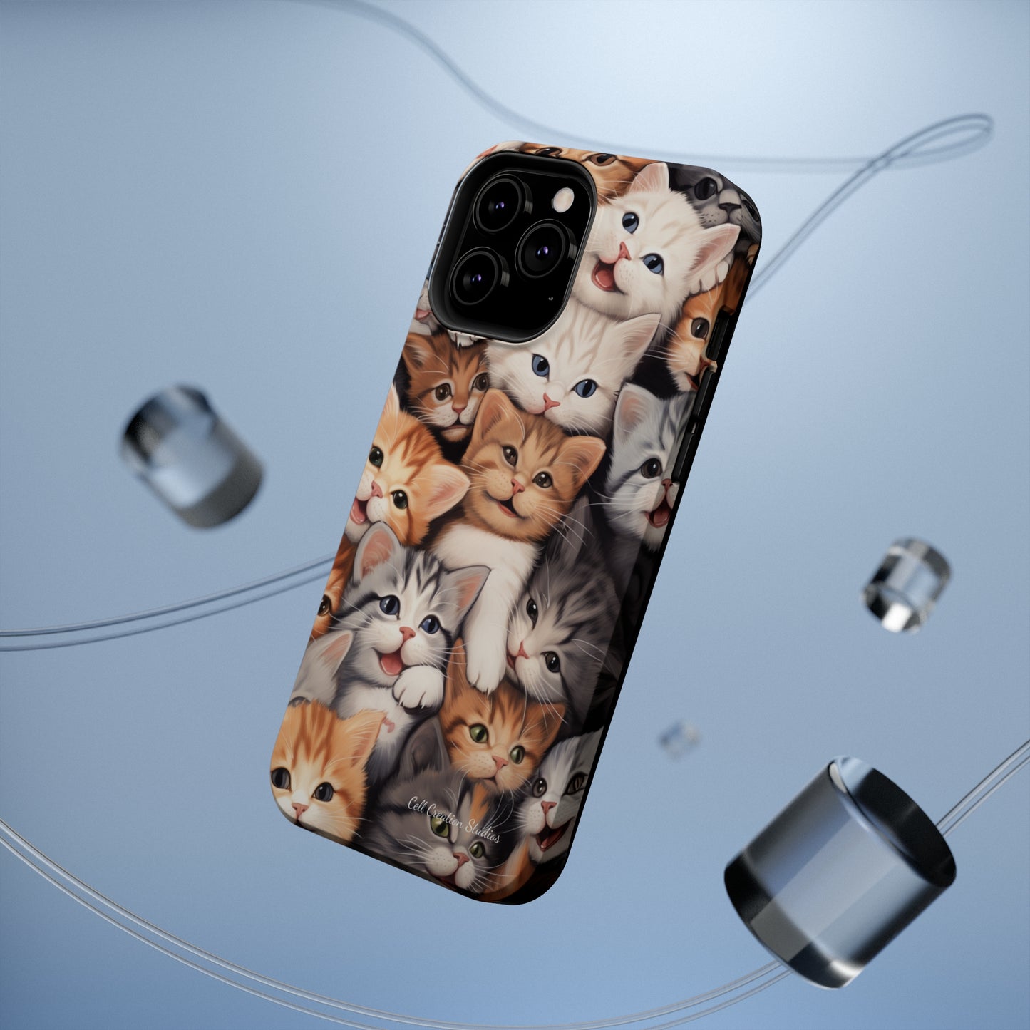 "Kitten Cuddle Haven" Phone Case -MagSafe Tough Cases