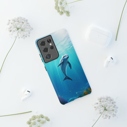 The "Dolphin Serenity" -Tough Samsung Phone Cases