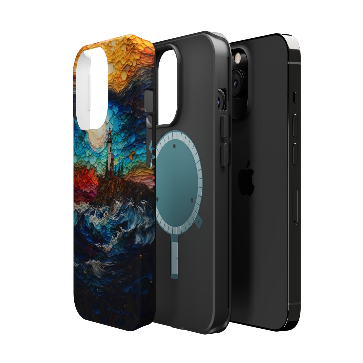 "Coastal Canvas Guardian" -MagSafe Tough iPhone Cases