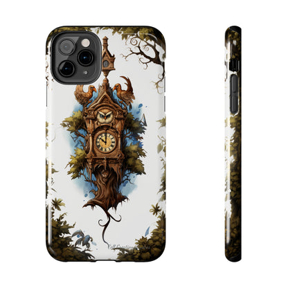 Introducing the "Timeless Charm Cuckoo Clock" Cell Phone Case – Embrace Vintage Elegance -Tough Phone Cases