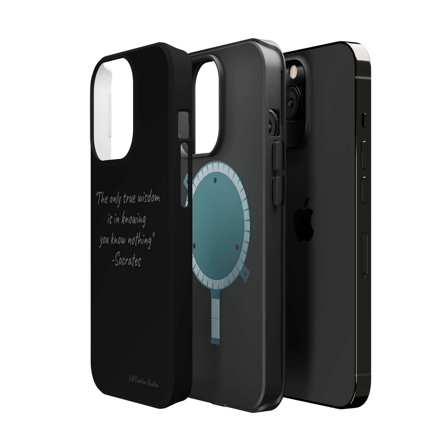 The "Socrates' Wisdom" Quote Phone Case -MagSafe Tough Cases