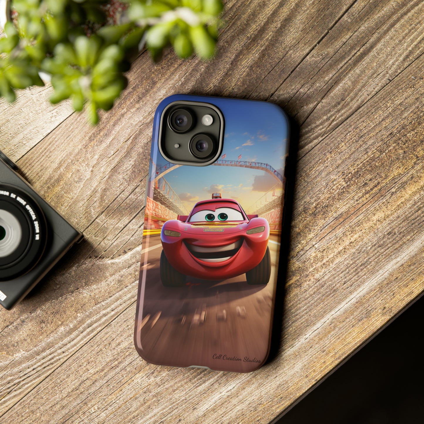 The "Smiling Red Racer" Phone Case -Tough Cases