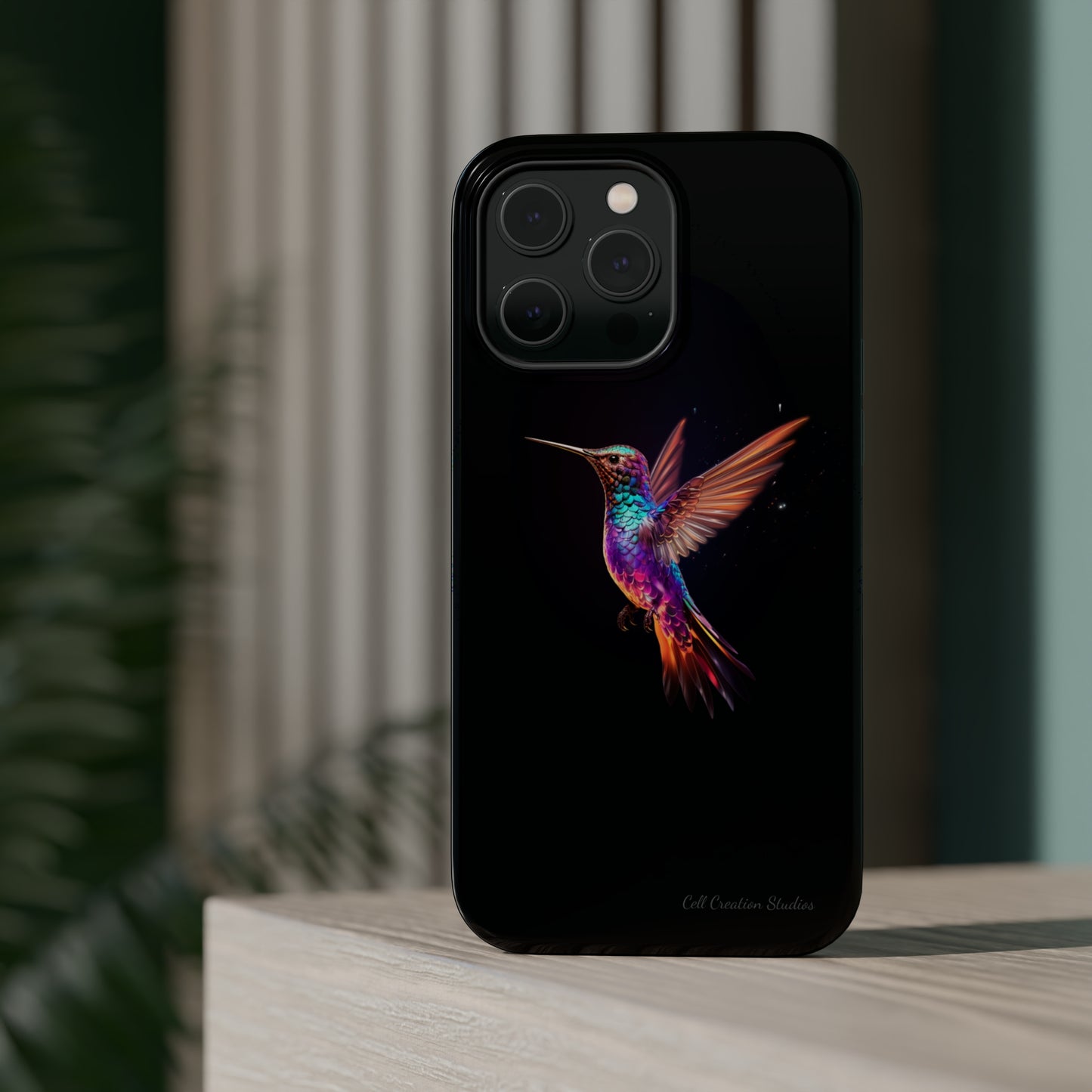 Introducing the "Enchanted Hummingbird" Cell Phone Case – Elegance Meets Nature -MagSafe Tough Cases