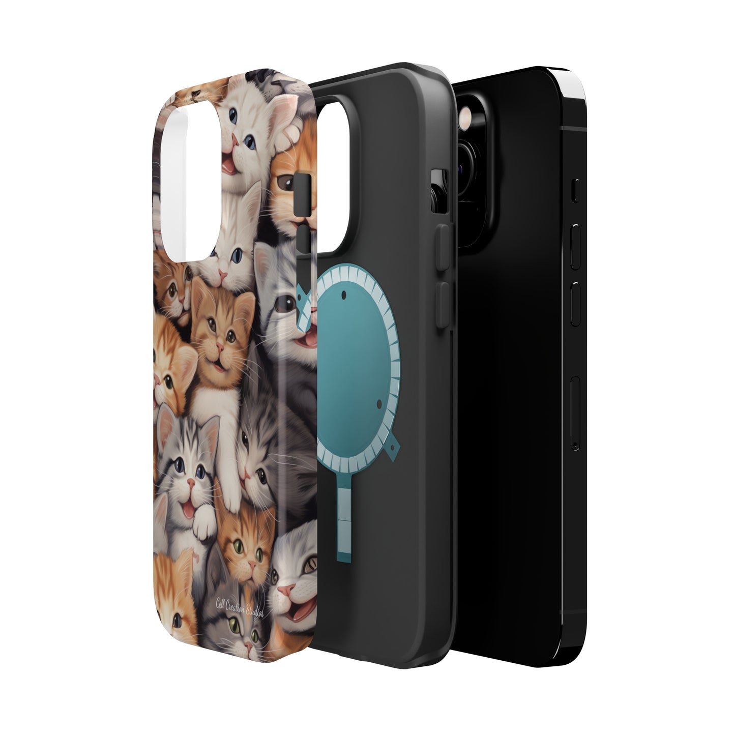 "Kitten Cuddle Haven" Phone Case -MagSafe Tough Cases