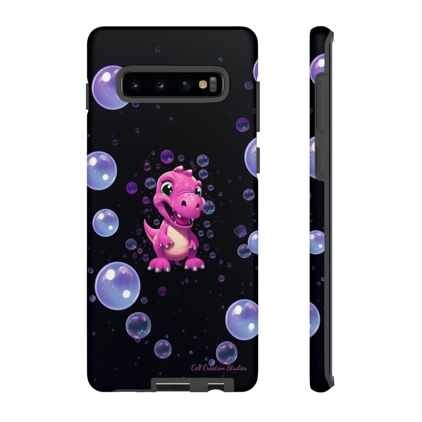 "Dino Glam" Glitter Dinosaur Phone Case -Tough Cases