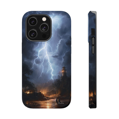 Introducing the "Electric Skies" Cell Phone Case – Unleash the Power of the Storm -MagSafe Tough Cases