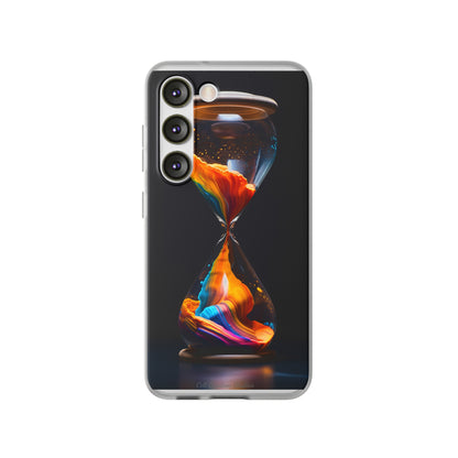 Introducing the "Vibrant Sands of Time" Cell Phone Case – Embrace the Beauty of Colorful Hourglass Design -Flexi Cases