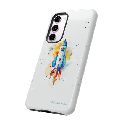 Introducing our "Cosmic Rocket" Cell Phone Case – Where Style Meets Adventure -Tough Cases