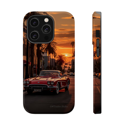 "Sunset Boulevard Classic Red Car" Cell Phone Case -MagSafe Tough Cases