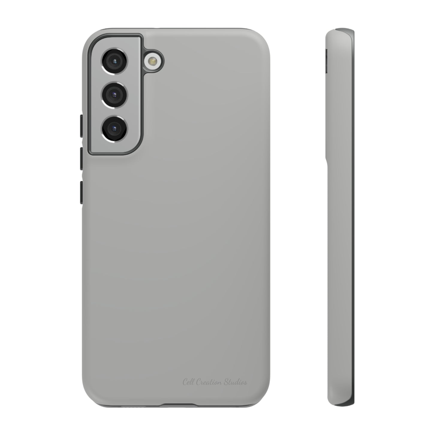 "Sleek Silver Essence" -Tough Samsung Phone Cases