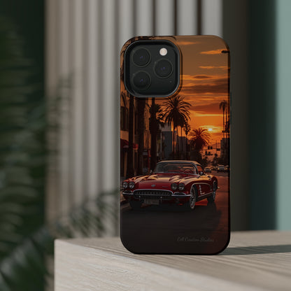 "Sunset Boulevard Classic Red Car" Cell Phone Case -MagSafe Tough Cases