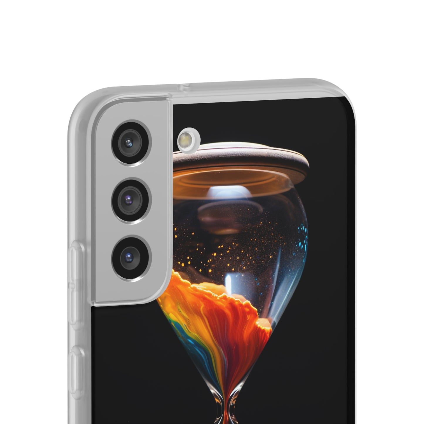 Introducing the "Vibrant Sands of Time" Cell Phone Case – Embrace the Beauty of Colorful Hourglass Design -Flexi Cases