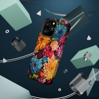 Introducing the "Floral Harmony" Cell Phone Case – Elevate Your Style with Nature's Grace -MagSafe Tough Cases