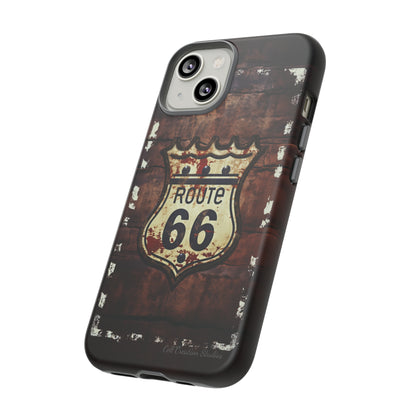 "Retro Route 66" Phone Case -Tough Cases