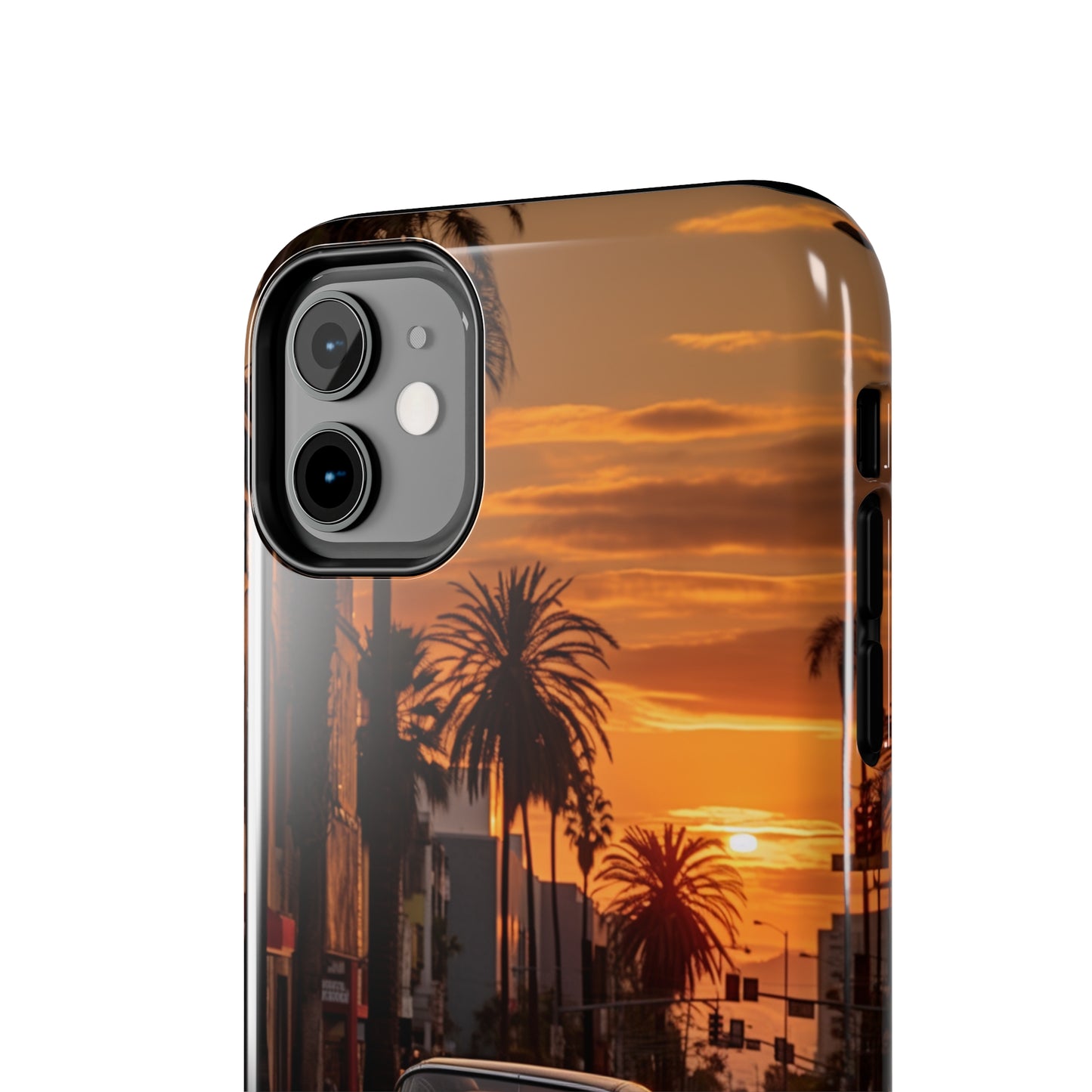 "Sunset Boulevard Classic Red Car" Cell Phone Case -Tough Phone Cases