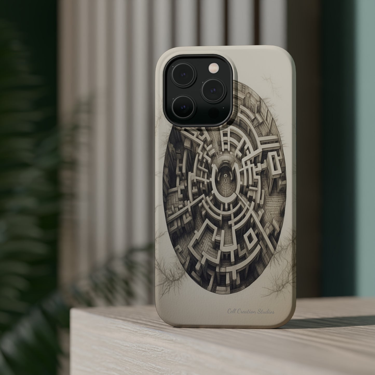 "Discover the Mystery: Maze-Inspired Cell Phone Case" -MagSafe Tough Cases