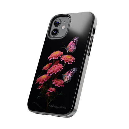 "Achillea Desert Eve Deep Rose & Butterfly" Phone Case -Tough Phone Cases