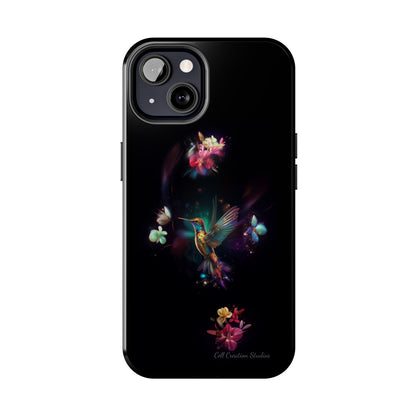 Introducing the "Floral Harmony Hummingbird" Cell Phone Case – Where Elegance Meets Nature -Tough Phone Cases