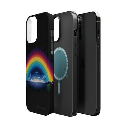 "Vibrant Skies: Rainbow Sunset" Cell Phone Case -MagSafe Tough Cases