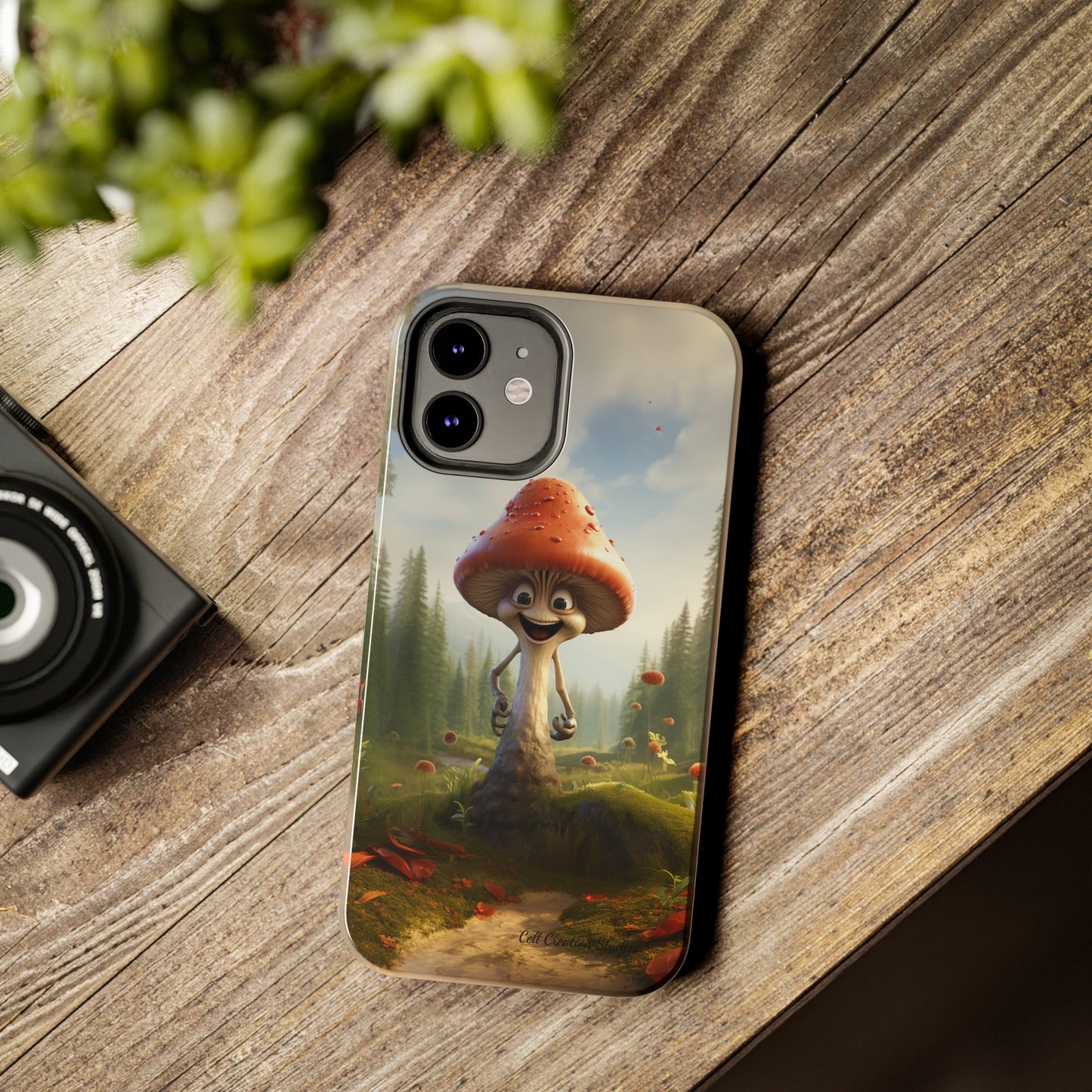 Introducing the "Smiling Mushroom" Cell Phone Case – Spread Joy with Every Glance! -Tough Phone Cases