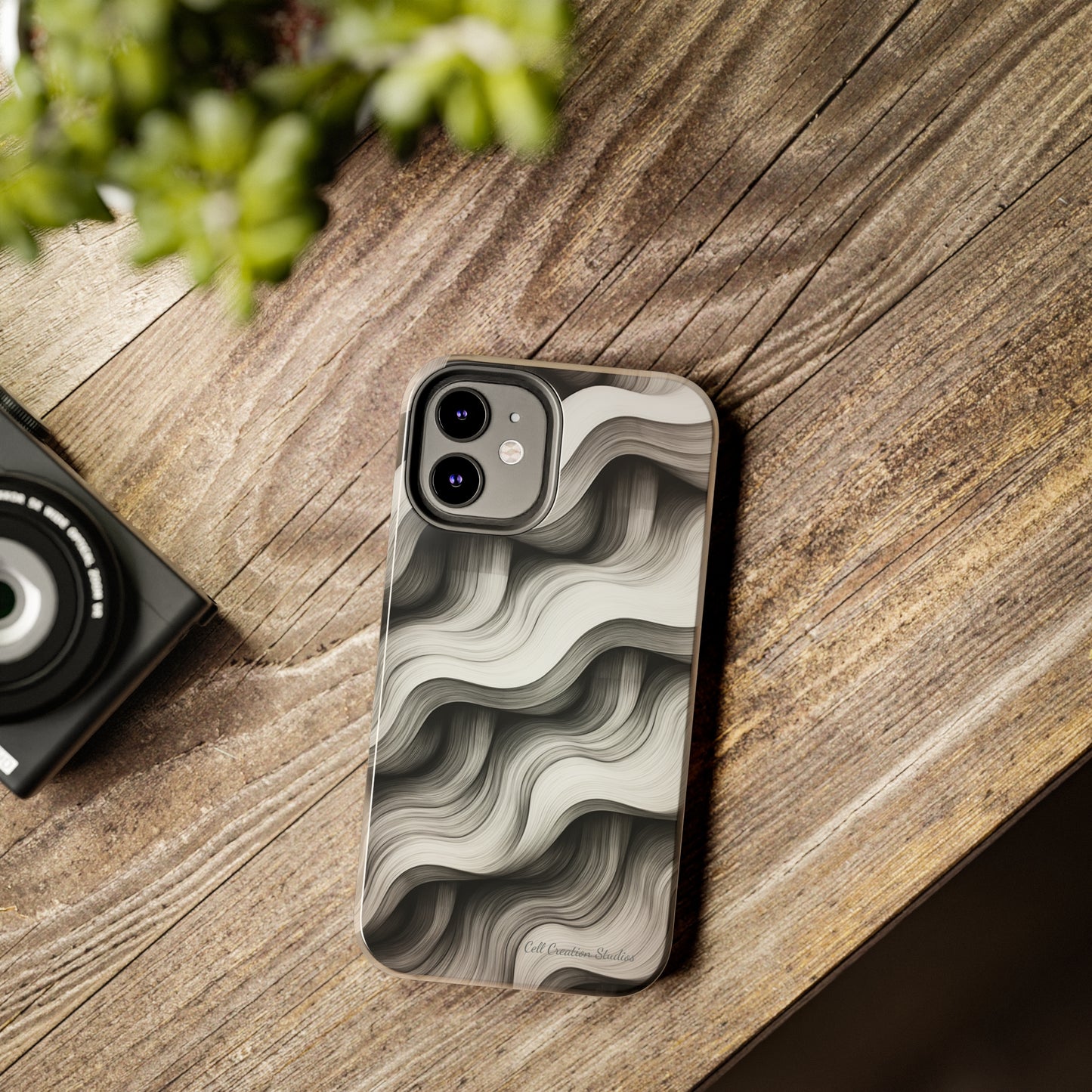 The "Geometric Waves" Cell Phone Case -Tough Phone Cases