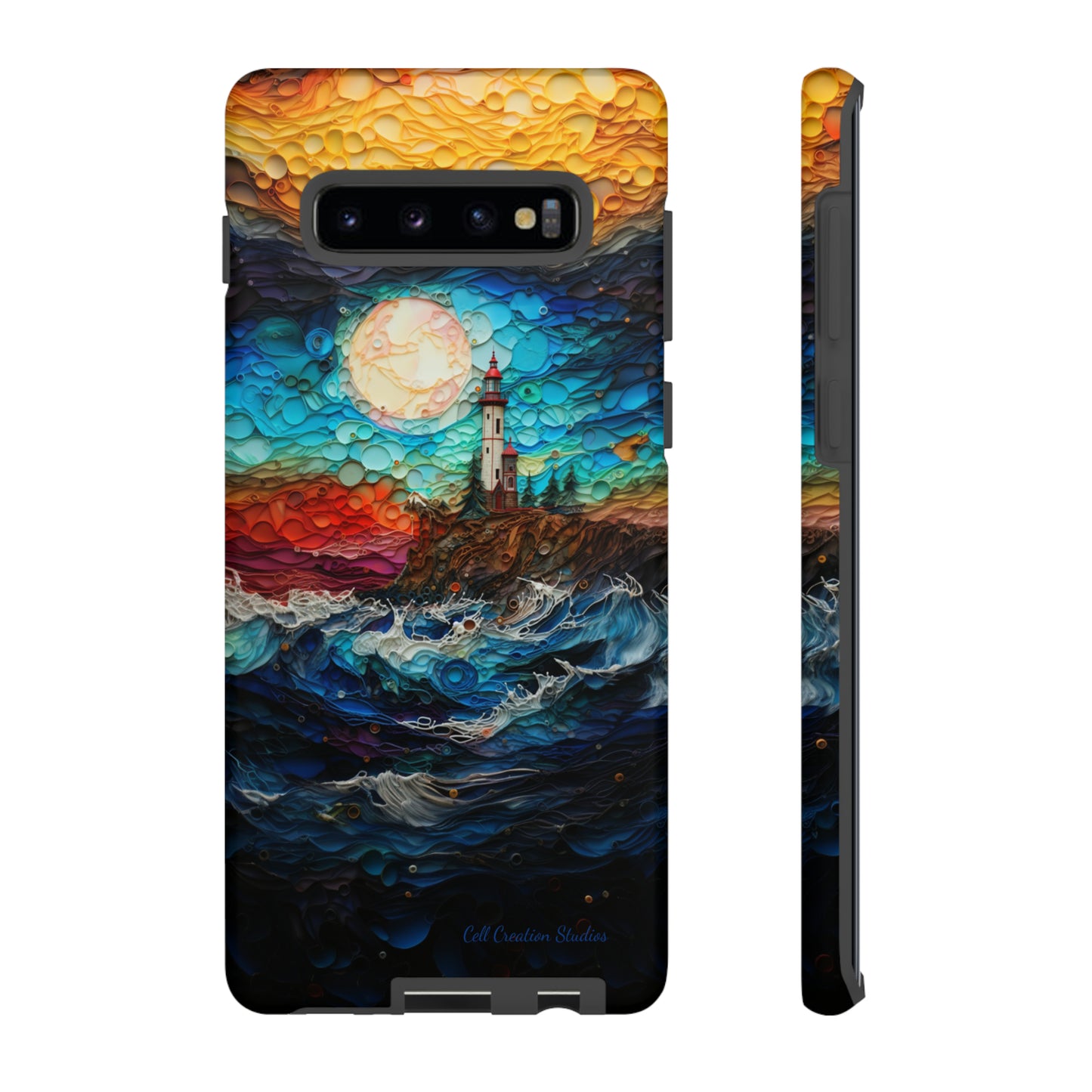 "Coastal Canvas Guardian" -Tough Samsung Phone Cases