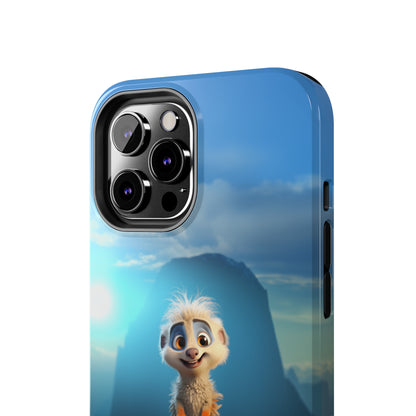 Introducing the "Mountain Explorer Buddy" Cell Phone Case – Embark on Adventures with an Animated Cute Animal -Tough Phone Cases