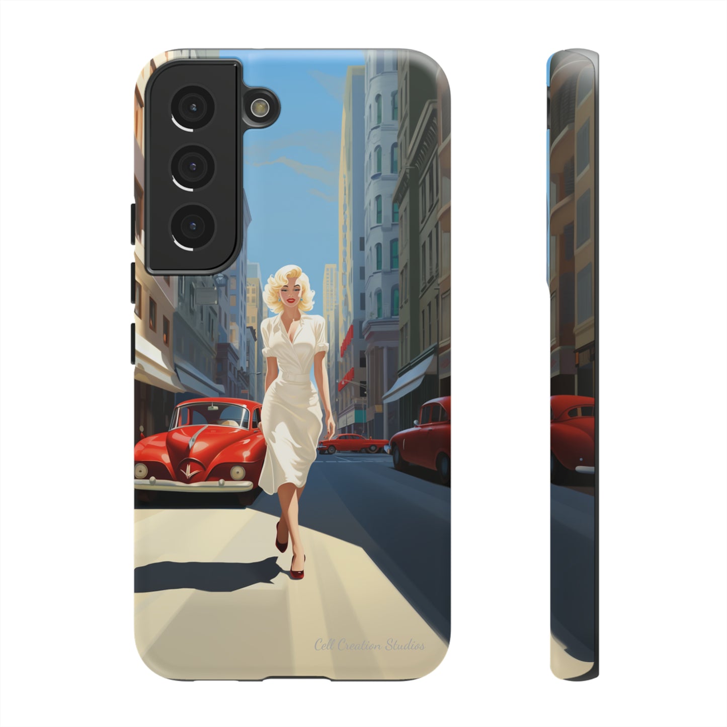 "City Stroll Glamour" Marilyn Monroe Phone Case -Tough Cases