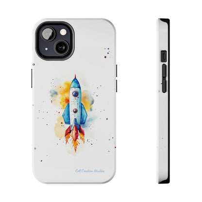 Introducing our "Cosmic Rocket" Cell Phone Case – Where Style Meets Adventure -Tough Phone Cases