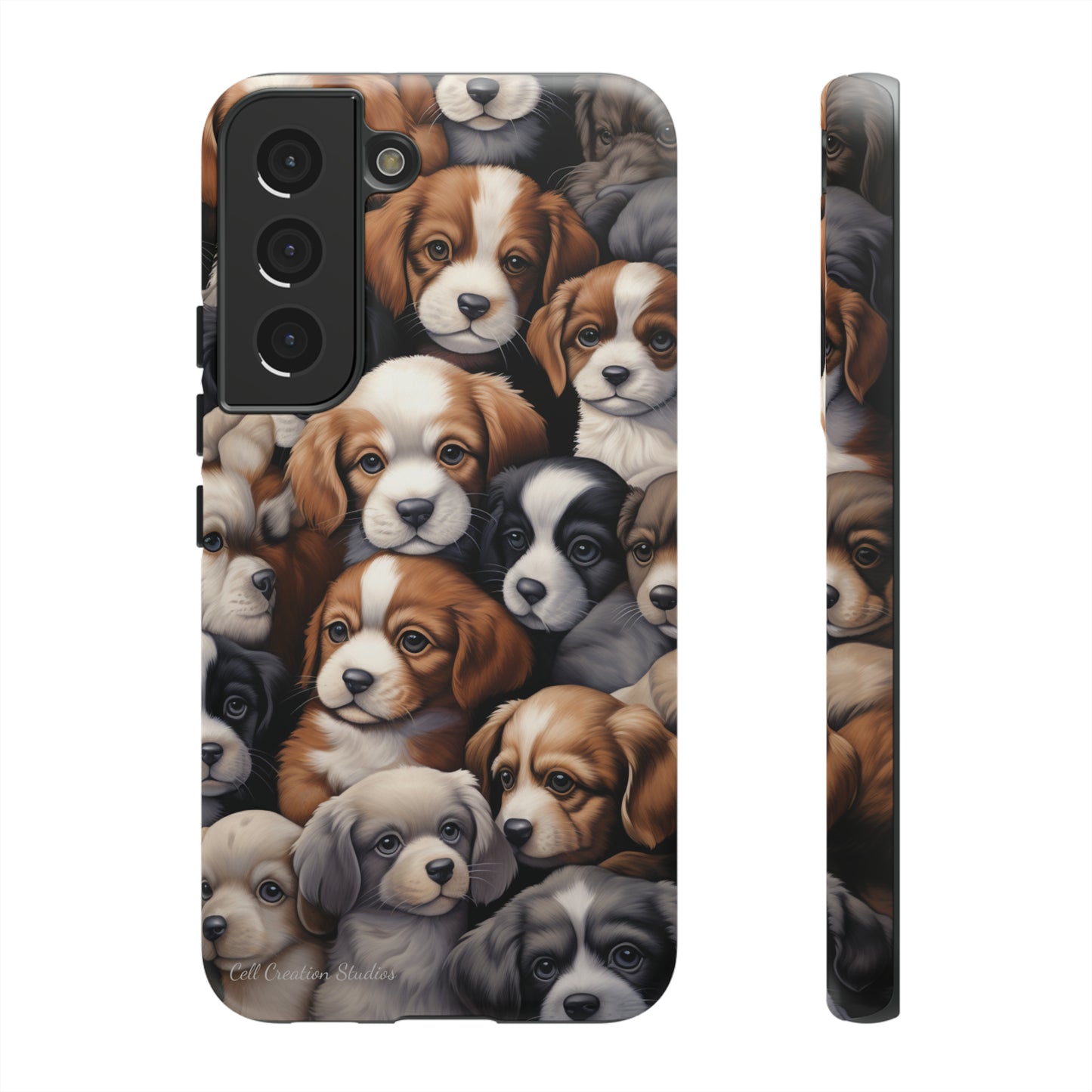 "Puppy Pile" Cuddles Phone Case -Tough Cases