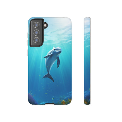 The "Dolphin Serenity" -Tough Samsung Phone Cases