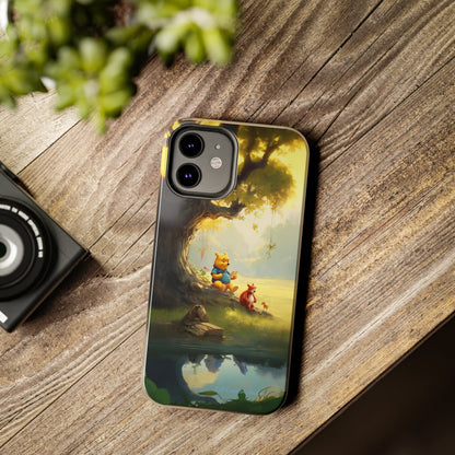 Introducing the "Winnie-The-Pooh Storytime" Cell Phone Case – A Nostalgic Journey with Friends -Tough Phone Cases