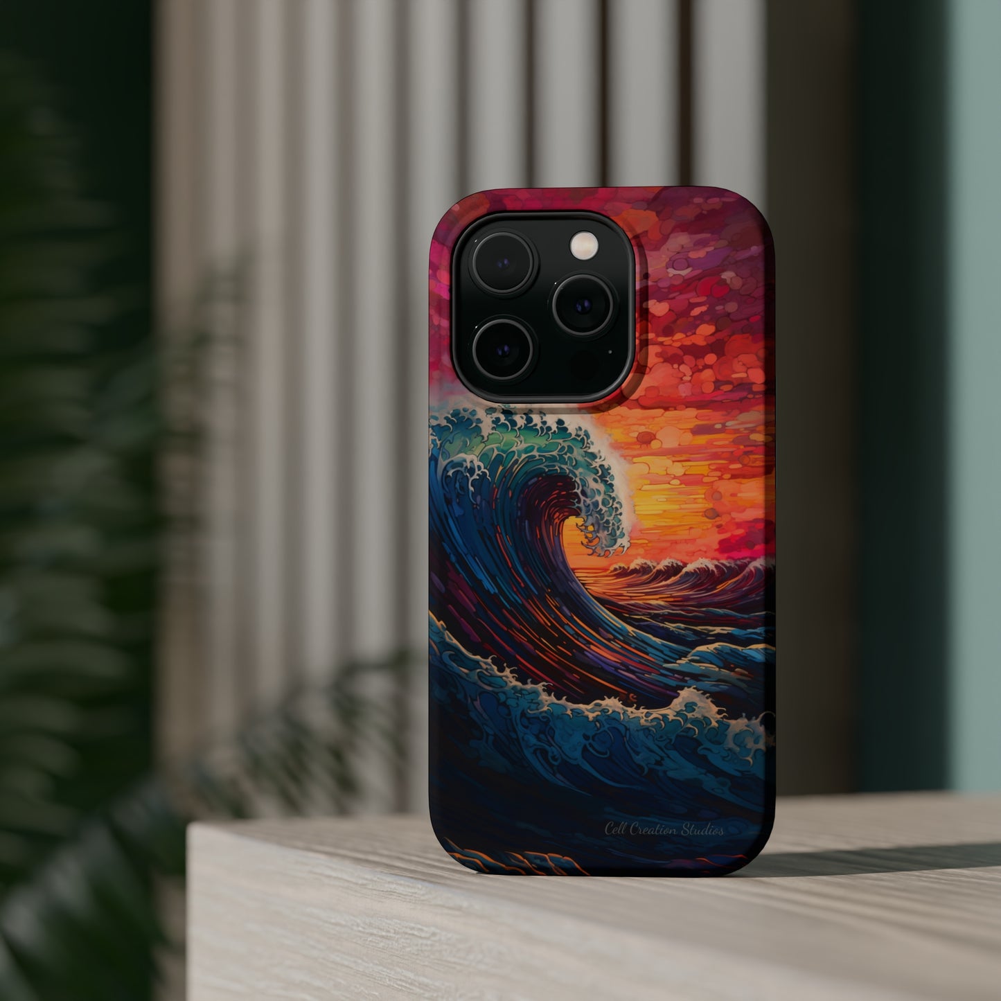 "Colorful Ocean Wave" Cell Phone Case -MagSafe Tough Cases