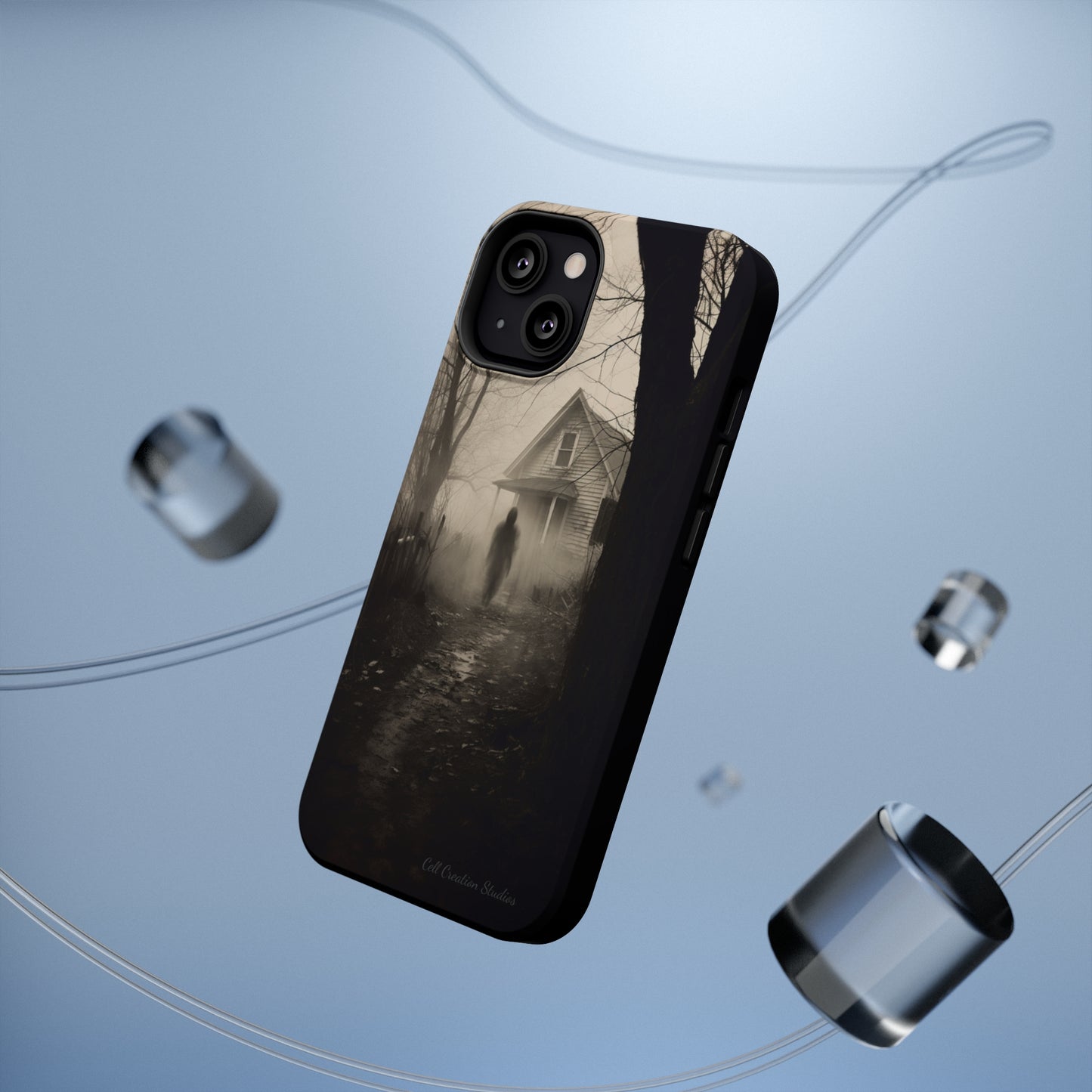 Introducing the "Ethereal Encounter" Cell Phone Case – Unveil the Mystery of the Ghostly Presence -MagSafe Tough Cases