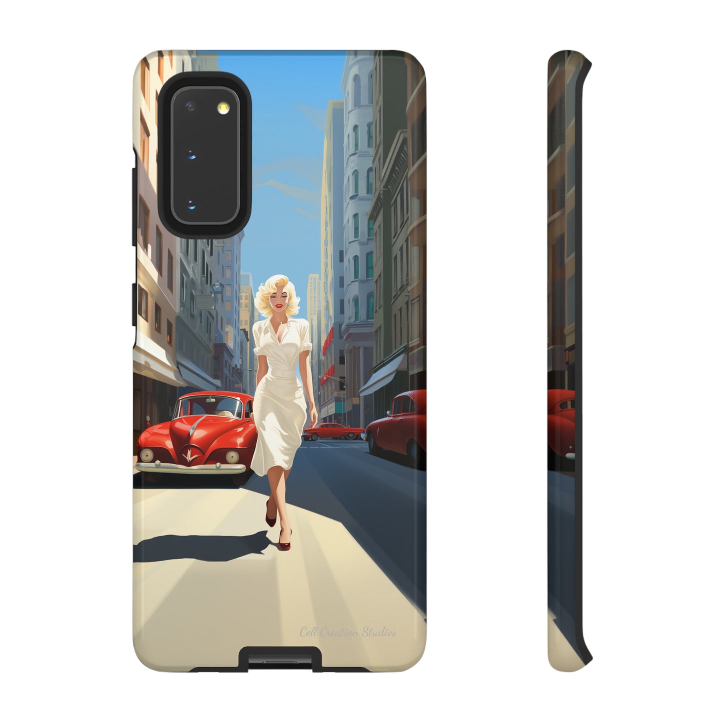 "City Stroll Glamour" Marilyn Monroe Phone Case -Tough Cases