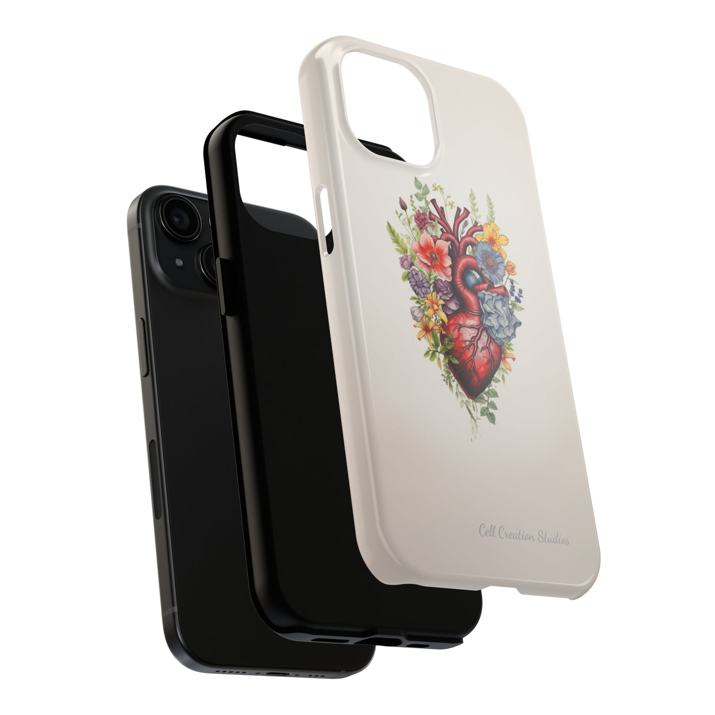 "Blooming Hearts" -Tough iPhone Cases