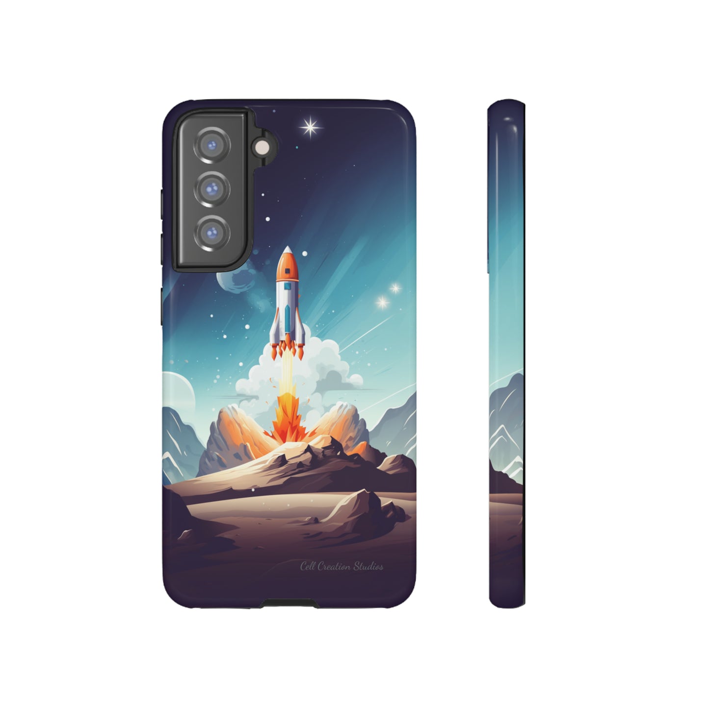 Introducing our "Galactic Odyssey" Cell Phone Case – Launch Your Device into Adventure -Tough Cases