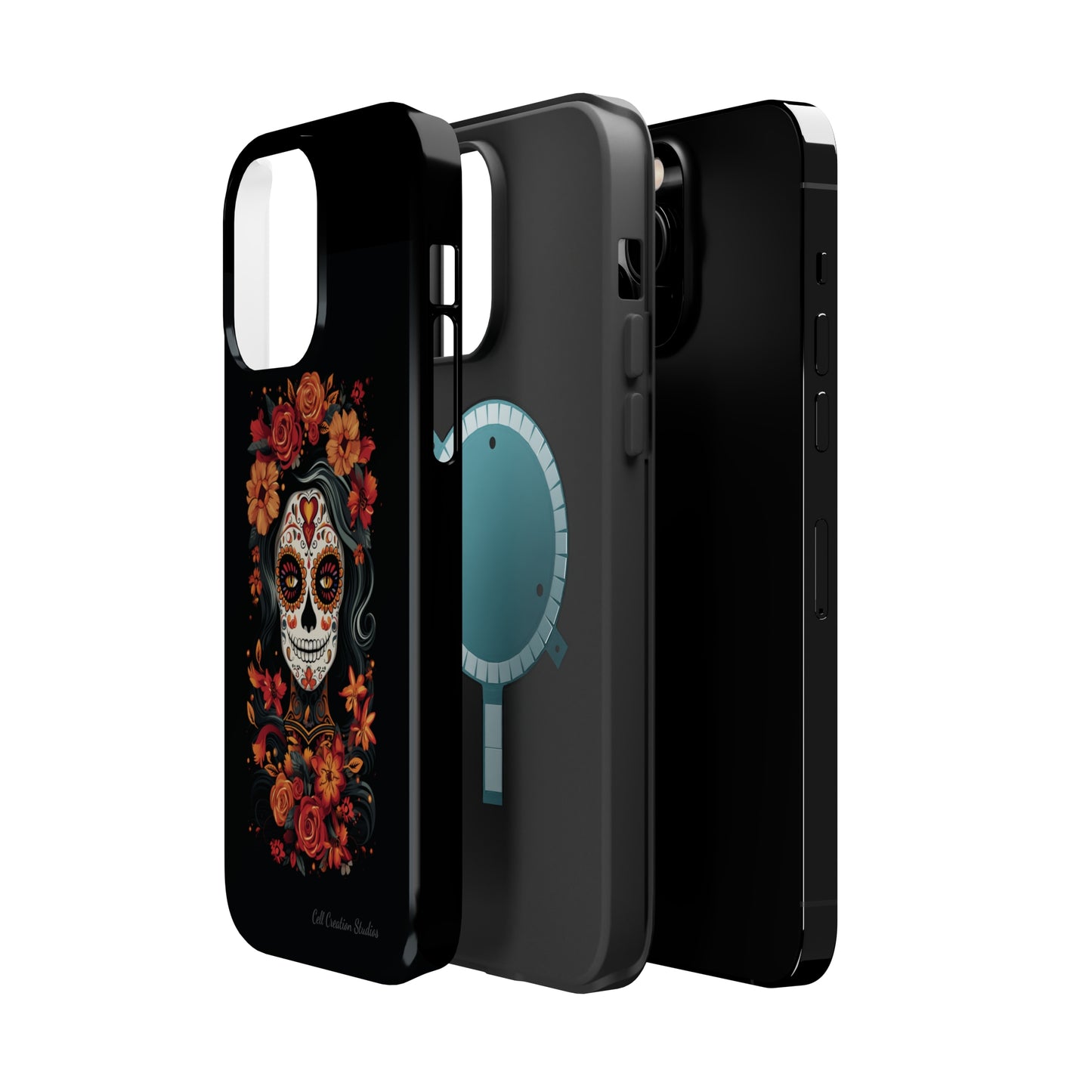 Introducing the "Day of the Dead Fiesta" Cell Phone Case – Celebrate Life in Style -MagSafe Tough Cases